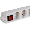 Velleman 3-way socket-outlet with switch - german socket