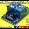 Moduł 2 przekaźników 12V z optoizolacją