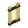 Pin header, 20 pole, pitch 2.54 mm, straight, black, SL 6 315 20 G