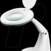 60366 Magnifying lamp, stand, LED, Ø 100mm real glass lens, 3 dioptres