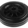 Kółko do wózka, Lite, Guma, Czarny, obc.: 135kg, śred.: 160mm, szer.: 45mm