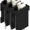 PCB terminal, 3 pole, pitch 3.81 mm, AWG 28-14, 10 A, spring-clamp connection, black, 1825800000