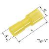 LAPP 61794971 receptacle 6.3mm 0.8mm 180° Insulated Yellow 50 pcs