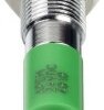 APEM Q6F3CXXG24E Lampka sygnalizacyjna LED zielony Równe cięcie 45 mcd