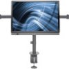 Uchwyt biurkowy Manhattan z ramieniem monitora na trzy wyświetlacze 33 - 68,6 cm (13 - 27 