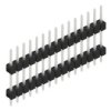 Pin header, 15 pole, pitch 2.54 mm, straight, black, SL 5 121 15 Z