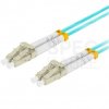 Patchcord światłowodowy MM LC/UPC-LC/UPC duplex 3mm OM3 bezhalogenowy LSOH aqua 5m LANBERG