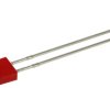 Dioda LED; L-113IDT; 2x5mm; czerwony; Światłość: 4÷7mcd; 110°; dyfuzyjna; prostokątna; 2V; 30mA; 627nm; przewlekany (THT); Kingb