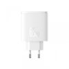 Ładowarka GaN Baseus Cube Pro 65W 2x USB-C USB-A - biała