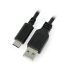 Przewód ART USB 2.0 typ A - USB 2.0 typ C czarny - 2m