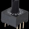 KMR162 Rotary encoder switch, 16-way, with vertical axis