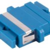 Fiber optic connector, SC socket to SC socket, OS1/OS2, singlemode, ceramic, blue, BS07-60060
