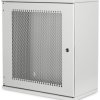 Wall enclosure, 12 U, (H x W x D) 595 x 540 x 400 mm, IP20, sheet steel, gray, DN-19-12U-S-PD