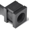 Insert grommet, cable Ø 14 to 15 mm, plastic, black, 440-00016