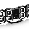 ZEGAR BUDZIK LED WHITE DATA/TEMP/ALARM
