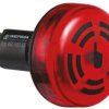 Połączenie lampy sygnalizacyjnej-brzęczyka Werma Czerwony 450 DC IP65 31.6V dc 80 dB @ 1m