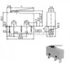 Przełącznik krańcowy z dźwignią 21mm 5A - mały