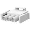 Plug housing, 3 pole, pitch 6.35 mm, straight, natural, 350766-1