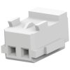 Socket housing, 2 pole, pitch 1.5 mm, straight, white, 353908-2