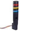LD6A-3WZQB-RYS Red/Yellow/Blue Stack Light LED Tower with Sounder & Flasher Wall Mount 24VAC/DC IDEC