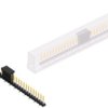 Pin header, 30 pole, pitch 2.54 mm, angled, black, SLLP5SMD06630SBSM