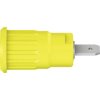 Stäubli 497079-24 SEB4-F/N safety jack socket yel Ø 4mm brass 1 pc insulated