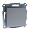 MERTEN Gniazdo pojedyncze z uziemieniem i klapką IP44 z przesłoną śrubowe alu Sys M MTN2614-0460 SCHNEIDER ELECTRIC