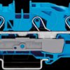 2016-1304 3-conductor feed-through terminal, 76 A 0.5 - 16.0 mm² blue