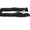 Kabel telefoniczny słuchawkowy spiralny czarny (1,5m)