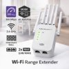 57067 Qoltec Wzmacniacz sygnału Wi-Fi Repeater Access Point N300 6 anten 2x RJ45