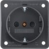 Integro Flow Gniazdo schuko z podwyższoną ochroną styków antracyt 941952505 HAGER