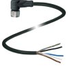 Pepperl+Fuchs 240005-100009 Złącze konfekcjonowane czujnika/aktuatora V1-W-BK5M-PUR-O1S, piny: 4, 5 m, 1 szt.