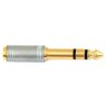 Redukcja wtyk jack 6,3mm - gniazdo jack 3,5mm stereo JP112 chrom...