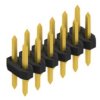 Pin header, 12 pole, pitch 2 mm, straight, black, 10062339