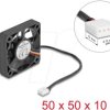 67314 Axial Fan 12 V DC, 50 x 50 x 10 mm black