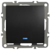 Quadra Włącznik Krzyżowy Podświetlany Czarny