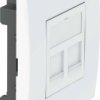 Technologia danych jednostki instalacyjnej dla 2 modułów połączeniowych OBO Bettermann, 6119490, biały, (S x G) 84 mm x