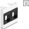 81581 Easy 45 Module 2x Keystone Holders 45 x 45 mm