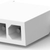 Pin header, 3 pole, pitch 4.14 mm, straight, white, 1-770170-0