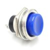 Przełącznik okr. duży metal nieb Off-(On) niebieski PBS26b
