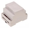 ABS DIN rail enclosure, (L x W x H) 89.3 x 69.7 x 64.7 mm, light gray (RAL 7035), BYB-3-90H0082