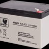 MWS 12-12 AGM battery, 12 V, 12 Ah
