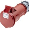 Złącze przemysłowe - zasilające 16A Gniazdo 400 V 3P + N + E Żeński MENNEKES Czerwony Montaż na kablu IP44