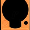 DSS-ORANGE XLR label plate, D-series, orange