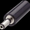 10451 DC power plug, straight, Øi = 1.4 mm, Øa=3.4 mm