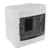 Rozdzielnica natynkowa S-4 1x4 moduły IP40 135x140x100mm drzwi transparentne dymne NEKU