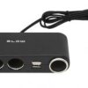 Rozgałęźnik zapalniczki samochodowej 4 gniazda + 2xUSB