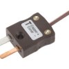 Termopara z odsłoniętym złączem T średnica 1/0.376mm długość 2m -75°C do +260°C Wtyk miniaturowy RS PRO
