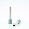 Insulated wire end ferrule, 0.75 mm², 12 mm/6 mm long, DIN 46228-4, gray, BYB-4-18H0059