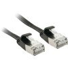 LINDY 47485 RJ45 Patch Cable Cat 6A U/FTP 10m Black Flat Snagless 1 pc(s)